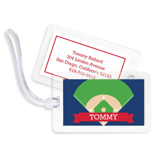 Baseball Diamond Luggage Tags